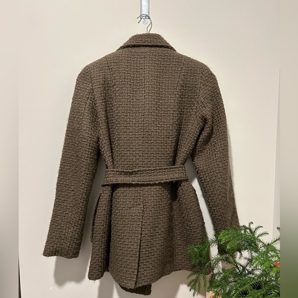 Calvin Klein Women's Double Breasted Wool Coat with Belt ~ size Small - Picture 7 of 10